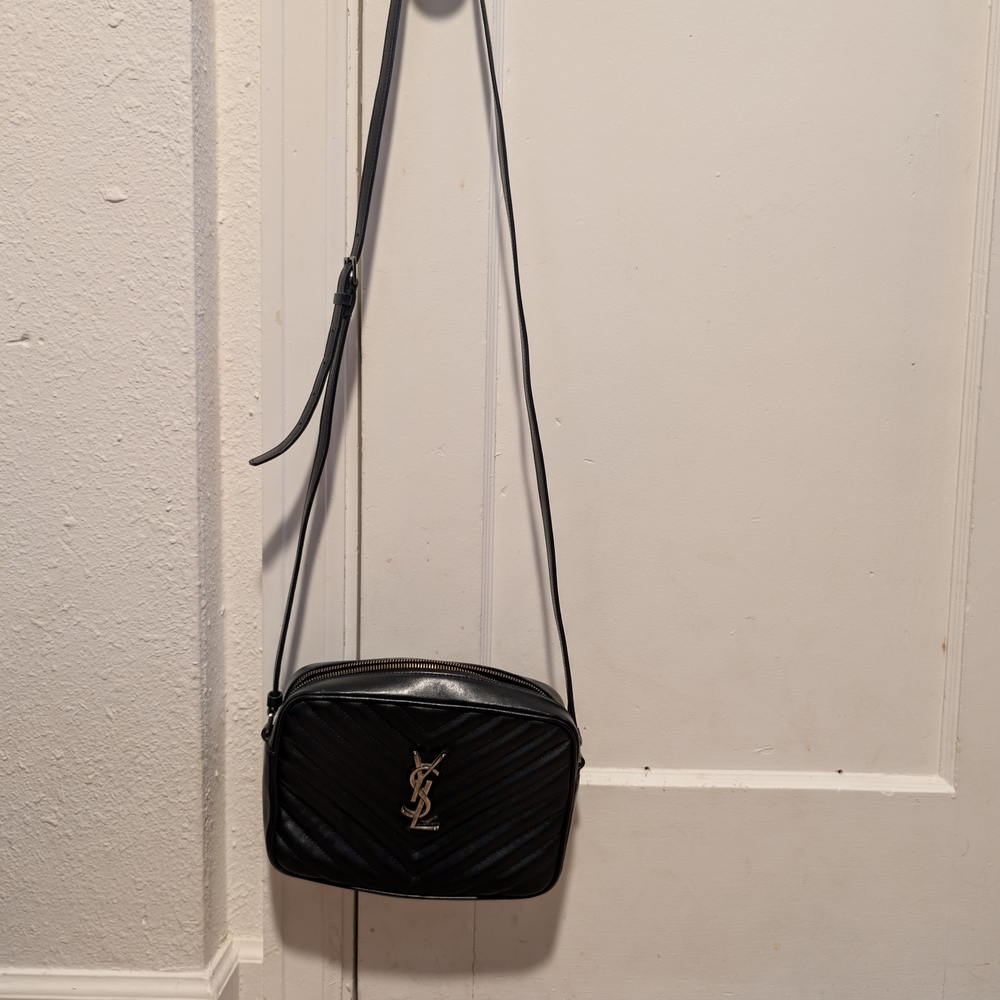 Yves Saint Laurent Black Quilted Crossbody Bag
